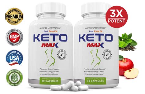 Fast Fit Pure Keto Max 1200mg Keto Diet Pills Real Bhb Salts Advanced Ketogenic Supplement