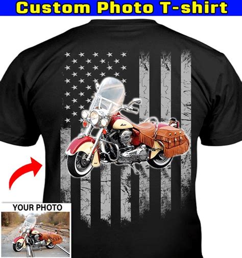 Personalized Photo Motorcycle T Shirt Bk5 Kool Kool