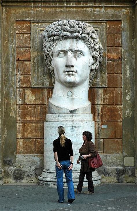Ancient Statue In The Vatican Museum Emperor Augustus Rome Roman