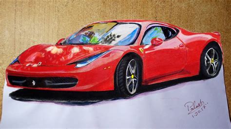 3d drawing and painting channel. Draw a Sports Car : 3d Trick Art on Paper - YouTube