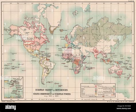 Map World 19th Century High Resolution Stock Photography And Images Alamy