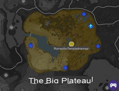 Zelda Breath Of The Wild Map The Great Plateau