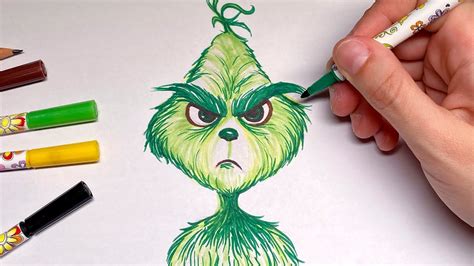 How To Draw The Grinch Step By Step Youtube