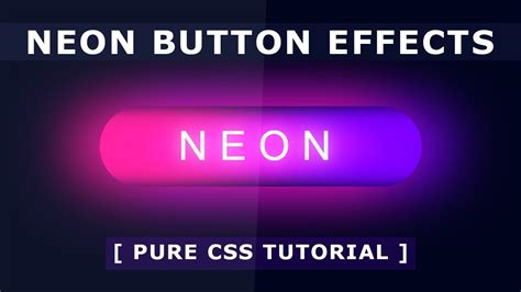 Css Neon Button Hover Effects Pure Css Glowing Button On Hover Tutorial Youtube
