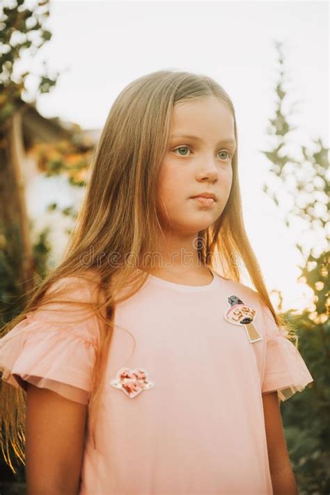 Portrait Of Young Girl Model Stock Photo Image Of Childhood Female