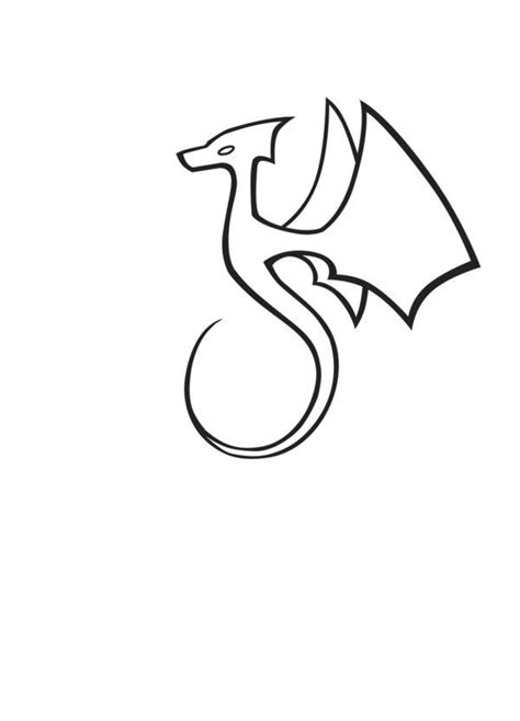 Small Dragon Tattoos Simple Dragon Drawing Dragon Tattoo Simple