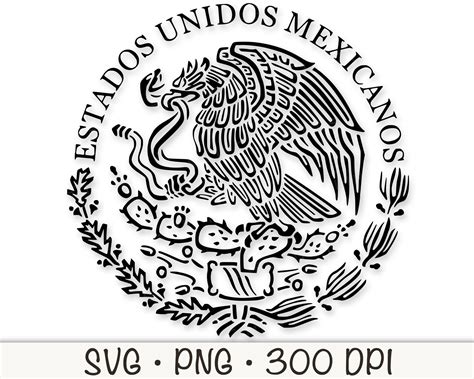 Mexican Flag Eagle Coloring Page