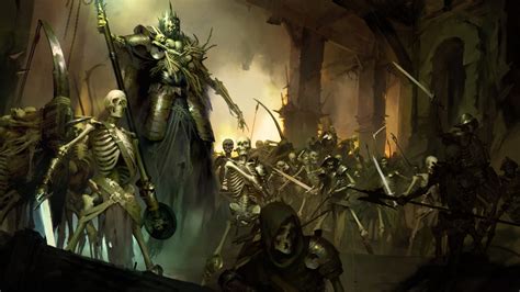 Diablo 4 Necromancer Skeleton Warriors Hd Diablo 4 Wallpapers Hd