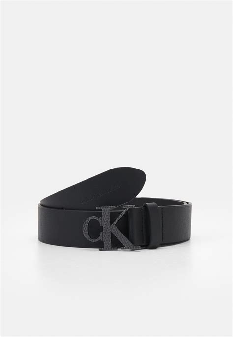 Calvin Klein Jeans Mono Hardware Texture Belt Gürtel Blackschwarz Zalandoch