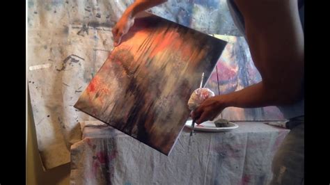 Abstract Painting Session 3 3 Canvases Work In Progress Youtube