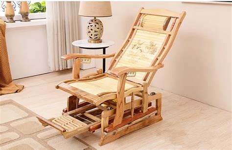 Modern Rocking Chair Bamboo Furniture Outdoorindoor Rocker Reclining