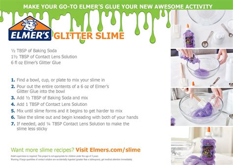 How To Make Slime With Glitter Glue And Baking Soda Whoareto