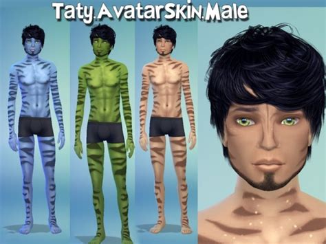 The Sims Resource Avatar Skin By Taty • Sims 4 Downloads