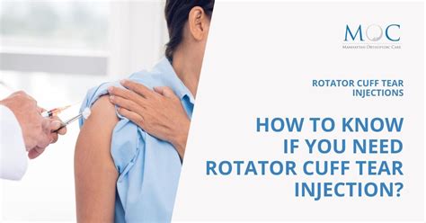 Rotator Cuff Tear Injections Manhattan Orthopedic Care