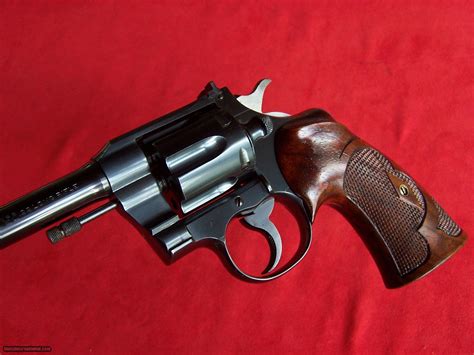 Colt Officers Model Target 22 With King Sights And Roper Grips