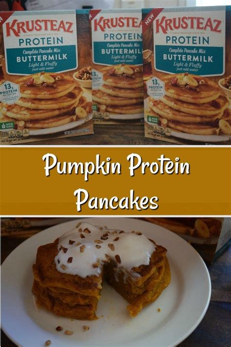 Krusteaz Buttermilk Protein Pancake Mix And Recipe Pumpkin Pancake