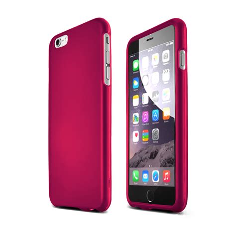 Hot Pink Apple Iphone 6 Plus Matte Rubberized Hard