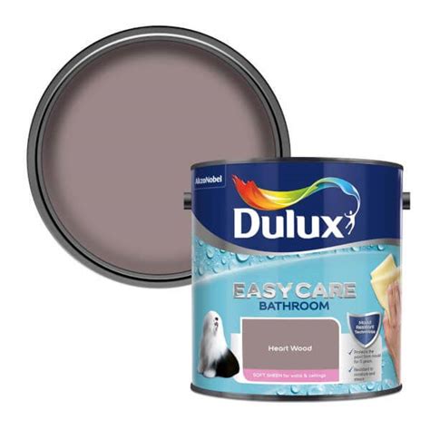 Offer Homebase Dulux Easycare Bathroom Heart Wood Soft