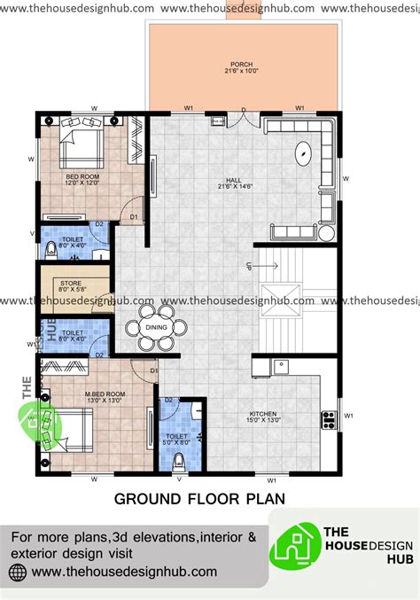 35 X 42 Ft Modern 4 Bhk Duplex House Plan In 2900 Sq Ft The House