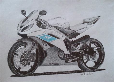 Yamaha Yzf R6 Drawing By Jan Grusovnik Pixels