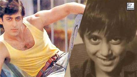 Salman Khans Childhood Pictures Revealed Rare Flashback Video