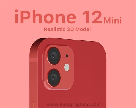 Iphone 12 Mini Product Red 3d Cgtrader