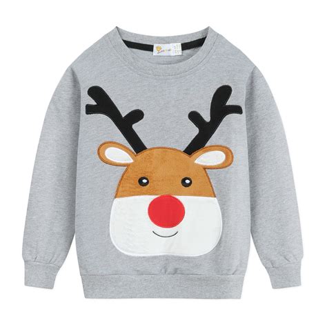 Cm Kid Toddler Boys Sweatshirts Christmas Reindeer Tops T Shirts 2t