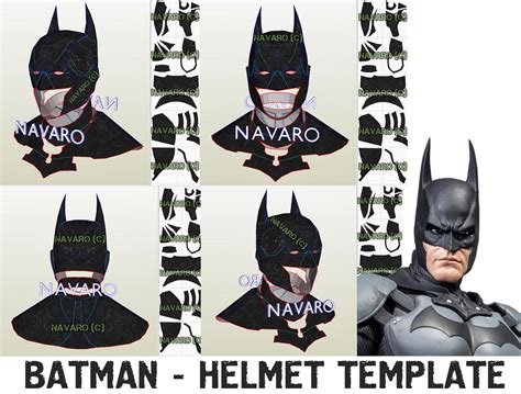 Batman Helmet Template Batman Cowl Pepakura By Bro Navaro On Deviantart