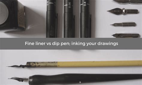 If you enjoy drawing, you'll know how important quality drawing pens are. Fine liner vs dip pen; inking your drawings - Sofie does Art