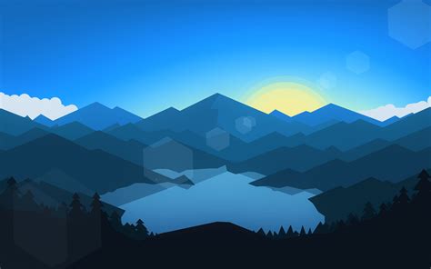Download 3840x2400 wallpaper forest, mountains, sunset, cool weather ...