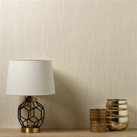 Vymura Milano Fabric Texture Creamgold Glitter Wallpaper M95567 In