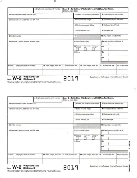 Form W 2 Employee Copy B To Attach To Form 1040