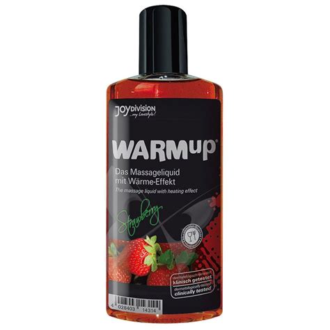 Scented Warmup Strawberry Warming Massage Oil By Joy Division