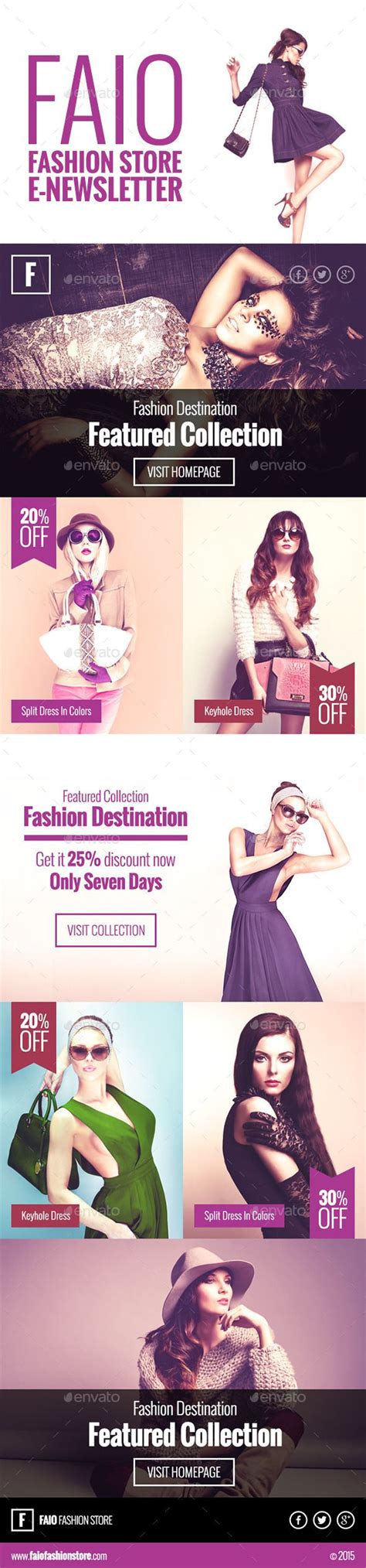 Faio E Newsletter Fashion Store Make It Simple Newsletter Templates