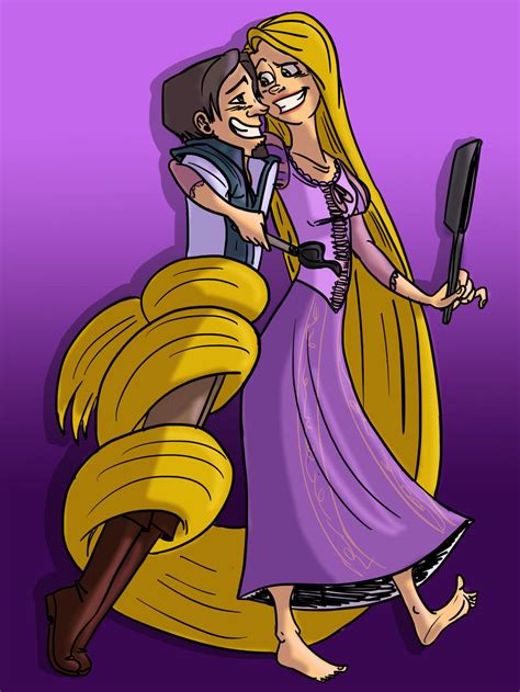 Tangled S Rapunzel And Flynn Rider Cartoon Illustration Via My Xxx