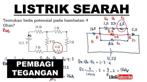 Hambatan Pengganti Rangkaian Seri Dan Paralel Soal Kelas Materi Soal