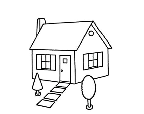 House Drawing Template At Explore Collection Of
