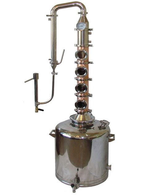 Stainless Flute Distiller With 13 Gallon For Home Distilling Copper