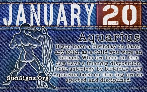 January 20 Horoscope Birthday Personality Sunsignsorg