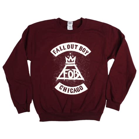 Maroon Chicago City Crewneck Sweatshirts Boys Sweatshirts Print Clothes