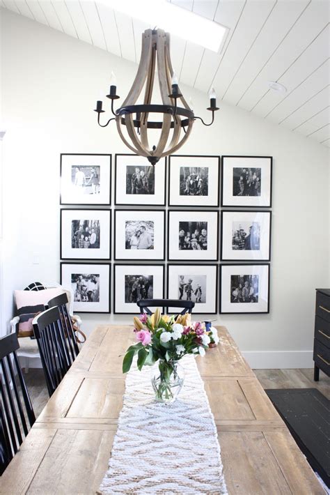 Ikea Gallery Wall In A Modern Farmhouse Dining Roomdining