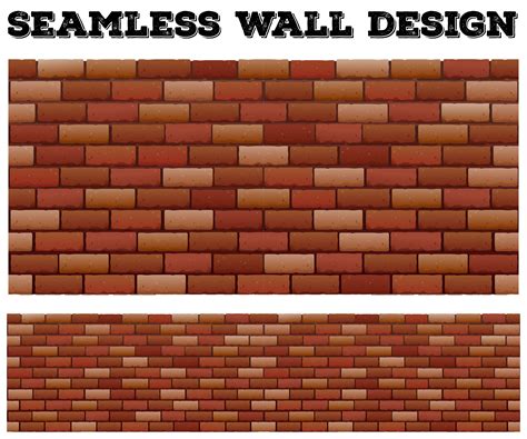 Seamless Brick Wall Design 431183 Vector Art At Vecteezy