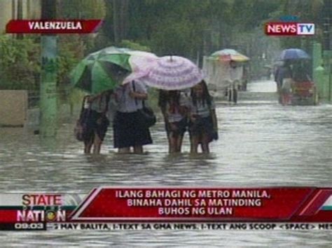 SONA Ilang Bahagi Ng Metro Manila Binaha Dahil Sa Matinding Buhos Ng