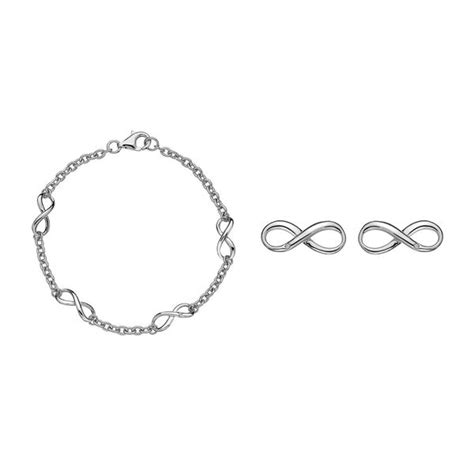 Hot Diamonds Forever Infinity Bracelet Earrings T Set Peter Jackson