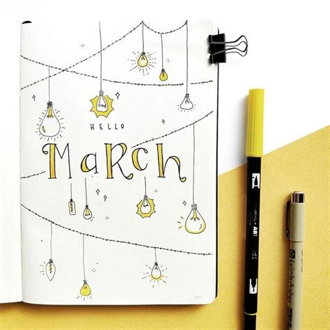 Pin On March Bullet Journal Ideas