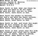 Good Old Hymns - Have Faith in God - Lyrics, Sheetmusic, midi, Mp3 ...