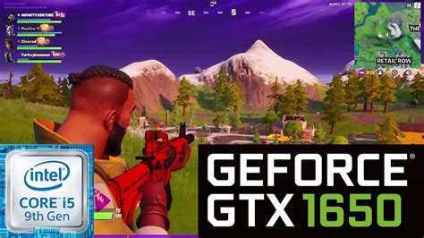 Fortnite Gtx 1650 With Epic Settings Youtube