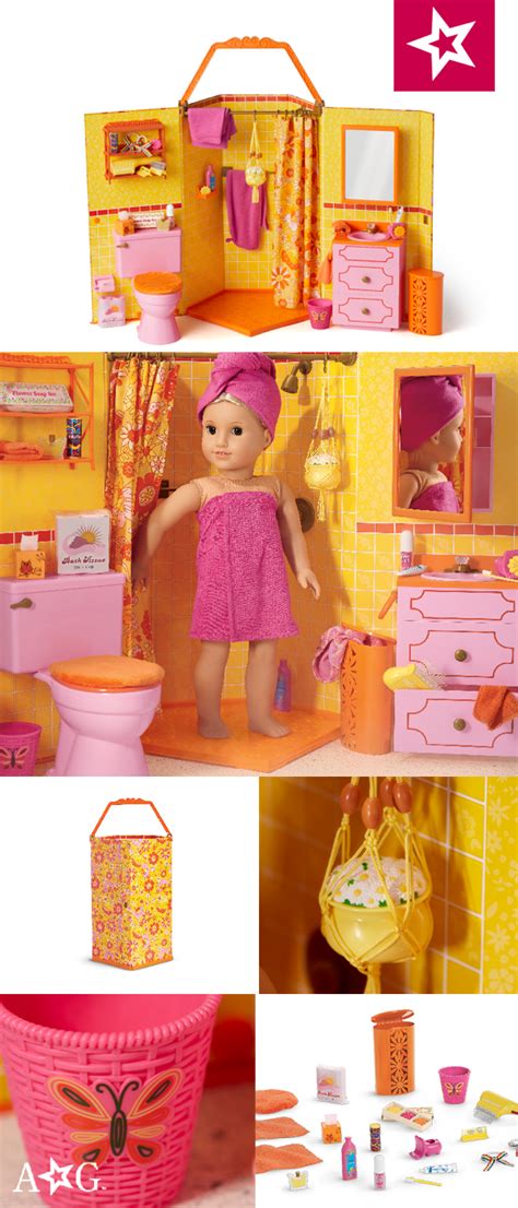 julie s groovy bathroom beforever american girl american girl doll furniture all american