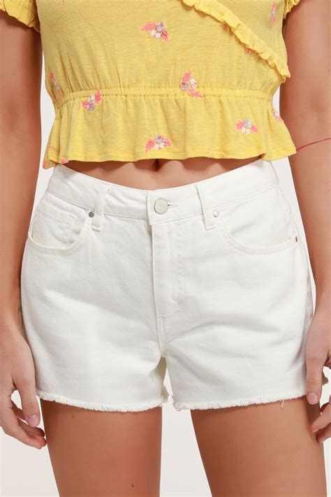 Cute White Denim Shorts Cutoff Shorts White Jean Shorts Lulus