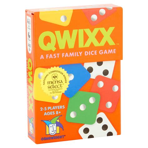 Gamewright Qwixx Dice Game Ages 8